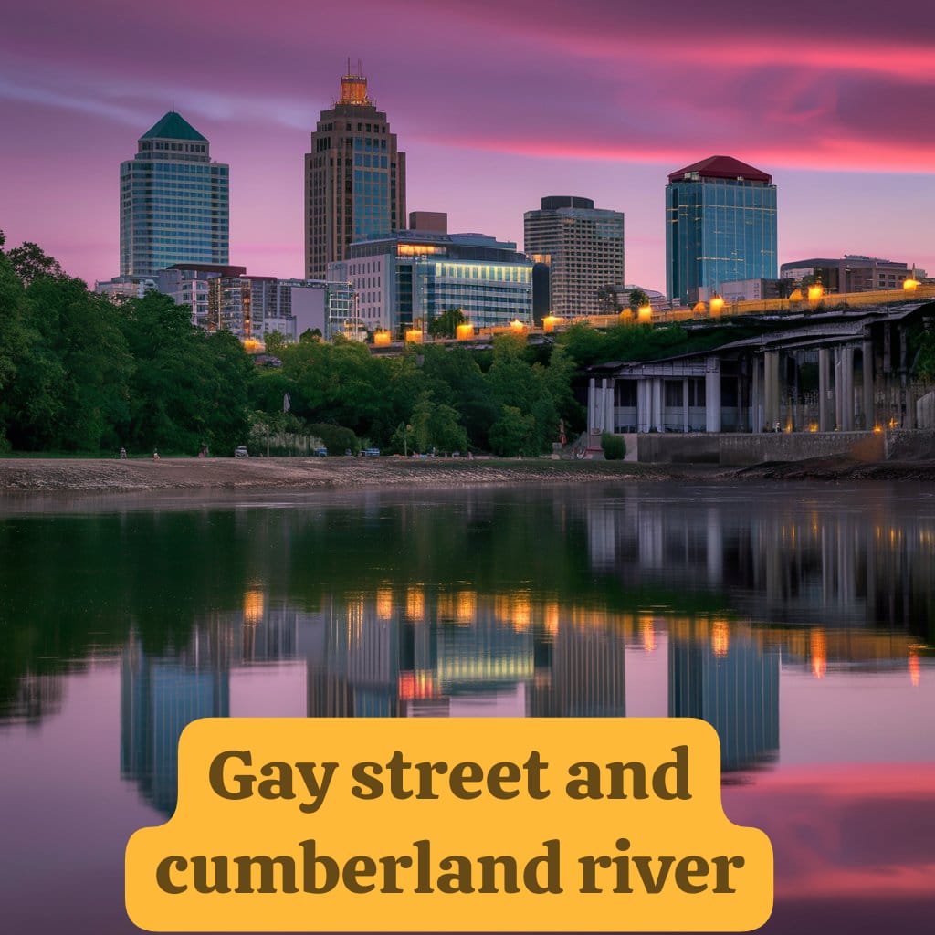 Gay Street and Cumberland River